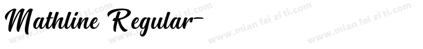 Mathline Regular字体转换